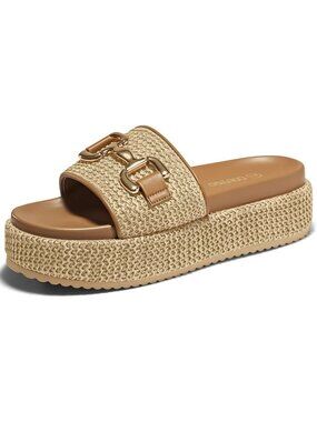 Women's Apricot Comfortable Stylish Casual Beach Style Round Open Toe Sandals